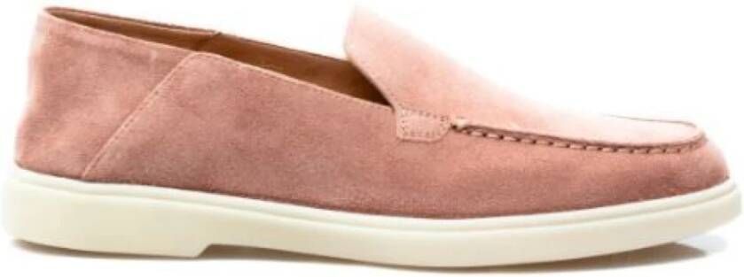 Santoni Suède Loafer voor vrouwen Pink Dames