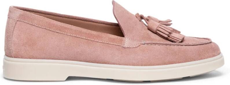 Santoni Damesuède loafer Pink Dames