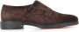 Santoni Donkerbruine platte schoenen Brown Heren - Thumbnail 1