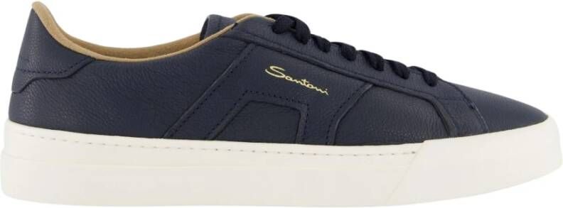 Santoni Eco Kashmere Sneaker voor Heren Blue Heren