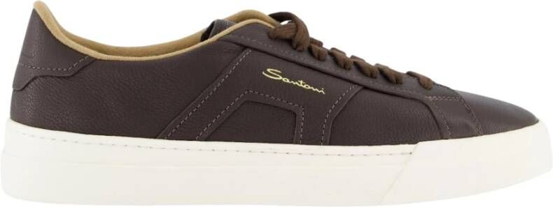 Santoni Eco Kashmere Sneaker voor Heren Brown Heren