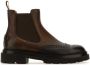 Santoni Elastische Enkellaars met Profielzool Brown Heren - Thumbnail 1