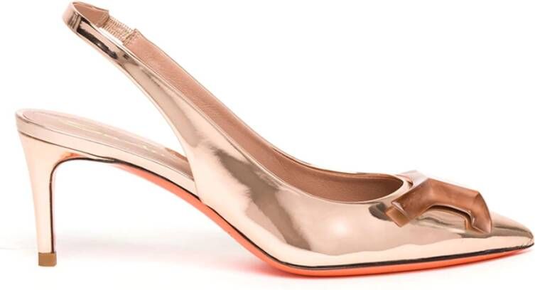 Santoni Elegant Slingback Pumps Pink Dames