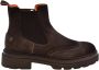 Santoni Stijlvolle Donkerbruine Enkellaarzen Aw22 Brown Heren - Thumbnail 6