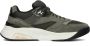 SANTONI Lage Sneakers Heren Combi Hy-run Sneaker Maat: 41 5 42 Materiaal: Suède Kleur: Groen - Thumbnail 1