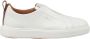 Santoni Handgemaakte Leren Slip-On Sneaker White Heren - Thumbnail 5