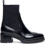 SANTONI Enkellaarsjes Dames 59557 Maat: 37 Materiaal: Leer Kleur: Zwart - Thumbnail 1