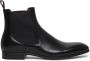 Santoni Handgemaakte Leren Chelsea Boot Black Heren - Thumbnail 1