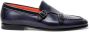 Santoni Heren leren dubbele gesp loafer Blue Heren - Thumbnail 1