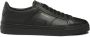 Santoni Heren leren dubbele gesp sneaker Black Heren - Thumbnail 5