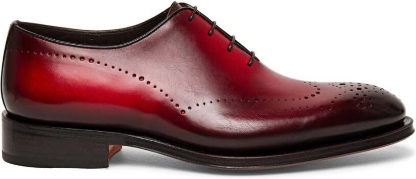 Santoni Heren Oxford brogue Red Heren