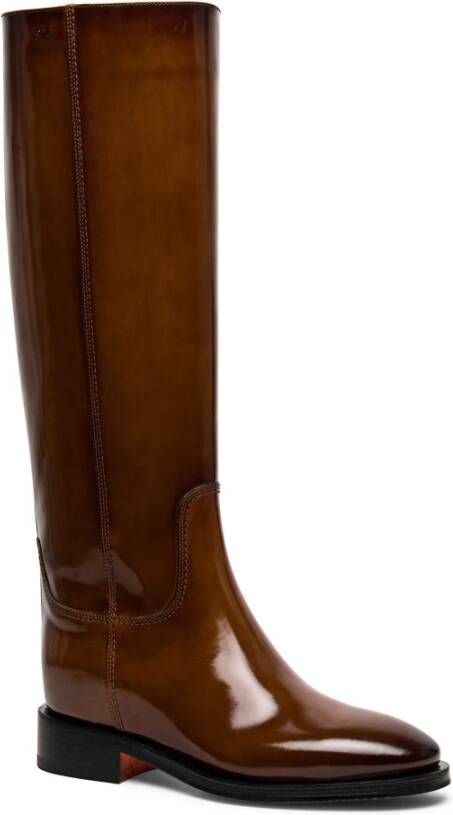 Santoni hoge Brown Dames