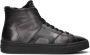 SANTONI Hoge Sneakers Heren 21932 22025 Maat: 39 39 5 Materiaal: Leer Kleur: Grijs - Thumbnail 1