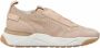 Santoni Innova Geperforeerde Nubuck Sneakers Beige Dames - Thumbnail 1