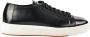 Santoni Italiaanse Leren Sneakers Black Heren - Thumbnail 1