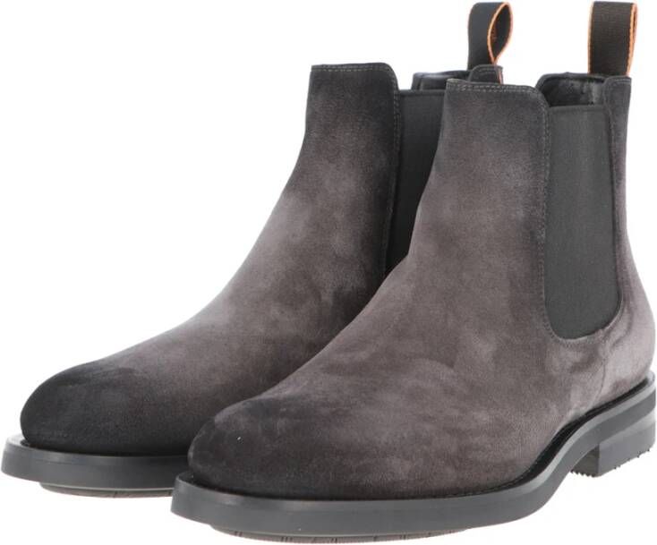 Santoni Klassieke Chelsea Boot voor Mannen Gray Heren