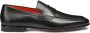 Santoni Klassieke Leren Loafer Black Heren - Thumbnail 1