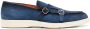 Santoni Klassieke Leren Loafers Blue Heren - Thumbnail 1