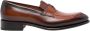 Santoni Klassieke Leren Loafers Brown Heren - Thumbnail 1