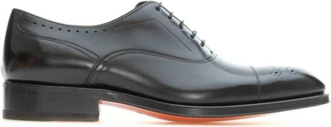 Santoni Klassieke Oxford Schoenen Black Heren