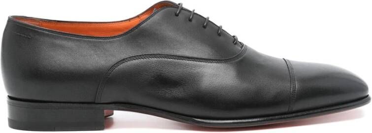 Santoni Klassieke Oxford Schoenen in Zwart Black Heren