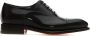 Santoni Klassieke Oxford Schoenen van Zwart Leer Black Heren - Thumbnail 1