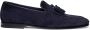 Santoni Klassieke Suede Loafer Blue Heren - Thumbnail 1