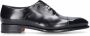 Santoni Klassieke Oxford Schoenen van Zwart Leer Black Heren - Thumbnail 7