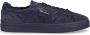 Santoni Lage Sneaker in Veloursleder Blauw Heren - Thumbnail 1