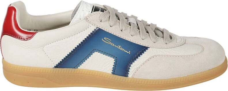 Santoni Lage Sneakers voor Sport White Heren