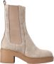 Santoni Leren Chelsea Boots voor vrouwen Beige Dames - Thumbnail 1