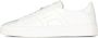 Santoni Sneakers met logo reliëf ronde neus en vetersluiting White Heren - Thumbnail 1