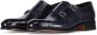 SANTONI Nette Schoenen Heren Carter 11652 Maat: 9 Materiaal: Leer Kleur: Blauw - Thumbnail 1