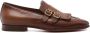 Santoni Leren Franje Zool Schoenen Brown Heren - Thumbnail 1