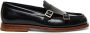 Santoni Leren Loafer voor Vrouwen Black Dames - Thumbnail 1