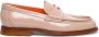 Santoni Leren Loafer voor Vrouwen Pink Dames - Thumbnail 1