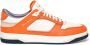 Santoni Leren Sneak-Air sneaker voor heren Orange Heren - Thumbnail 1