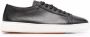 Santoni Leren Sneakers met Korrelige Textuur Black Heren - Thumbnail 1