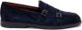 Santoni Leren Suède Loafers Blue Heren - Thumbnail 1