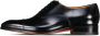 Santoni Leren Veterschoenen Made in Italy Black Heren - Thumbnail 5