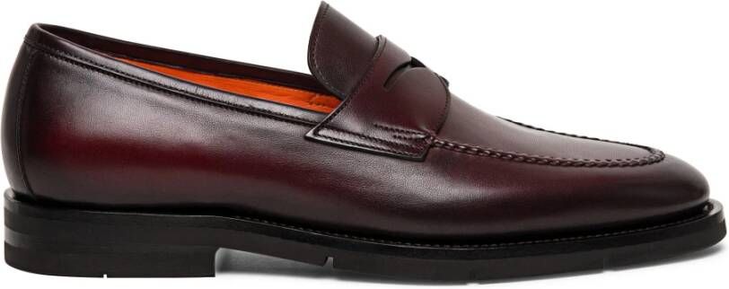 Santoni Loafers Red Heren