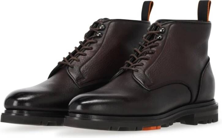 Santoni Logan Veterschoenen Brown Heren