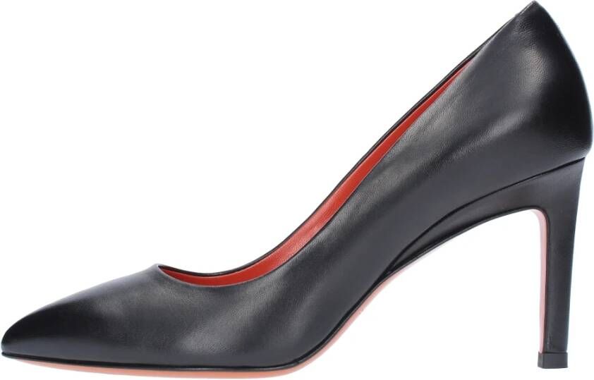 Santoni Met hak zwart Black Dames