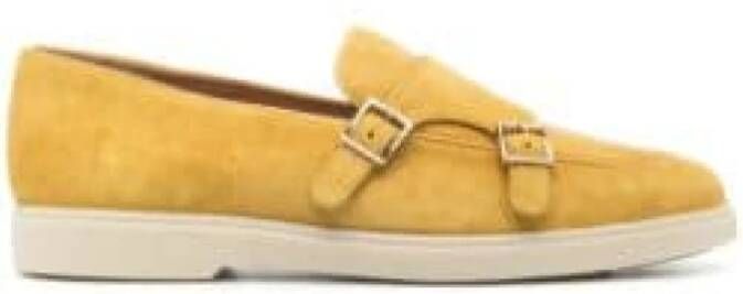 Santoni Monnik Schoenen met Rubberen Zool Yellow Dames