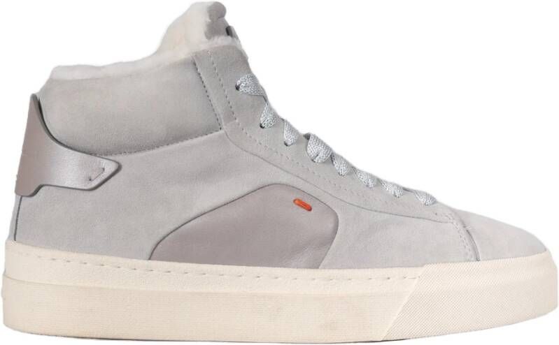 Santoni Montone Leren Sneakers Gray Dames