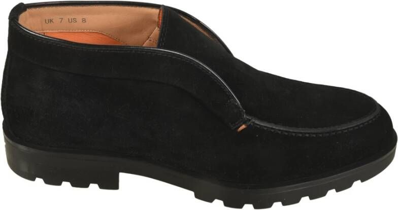 Santoni Platte schoenen voor vrouwen Black Heren