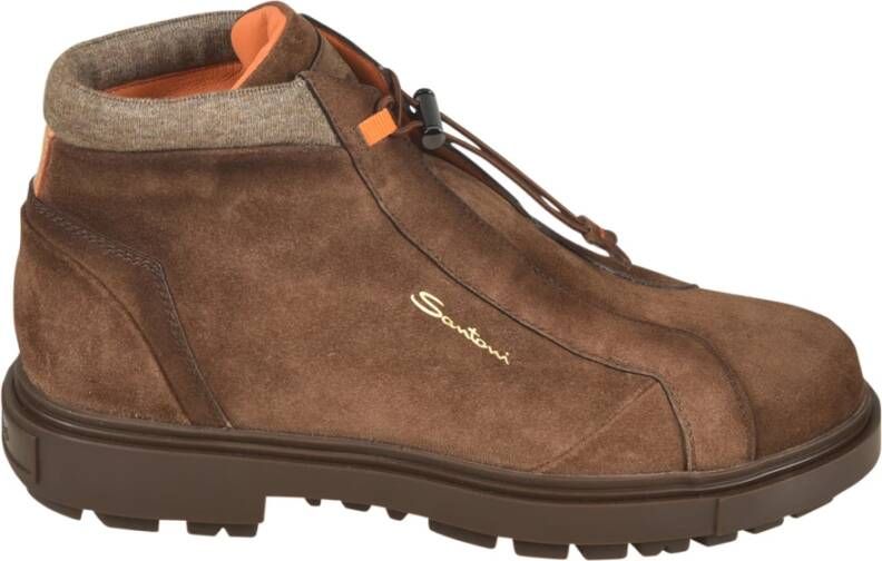 Santoni Platte schoenen voor vrouwen Brown Heren