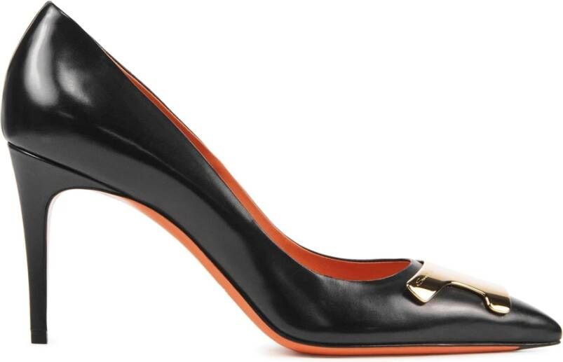 SANTONI Pumps Dames 70225 Maat: 38 Materiaal: Leer Kleur: Zwart