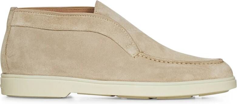 Santoni Roze Enkellaarzen voor Vrouwen Beige Dames