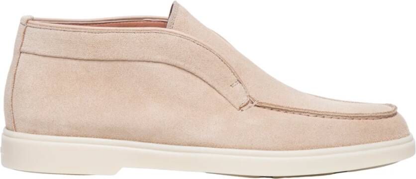 Santoni Roze Enkellaarzen voor Vrouwen Beige Dames